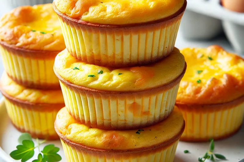 Air Fryer Egg & Cheese Breakfast Muffins