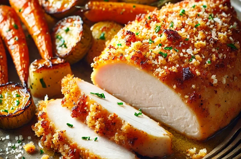 Air Fryer Garlic Parmesan Chicken Breast
