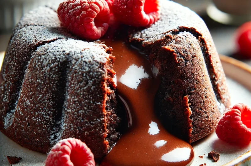 Air Fryer Chocolate Lava Cake