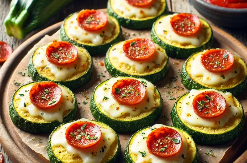 Air Fryer Zucchini Pizza Bites
