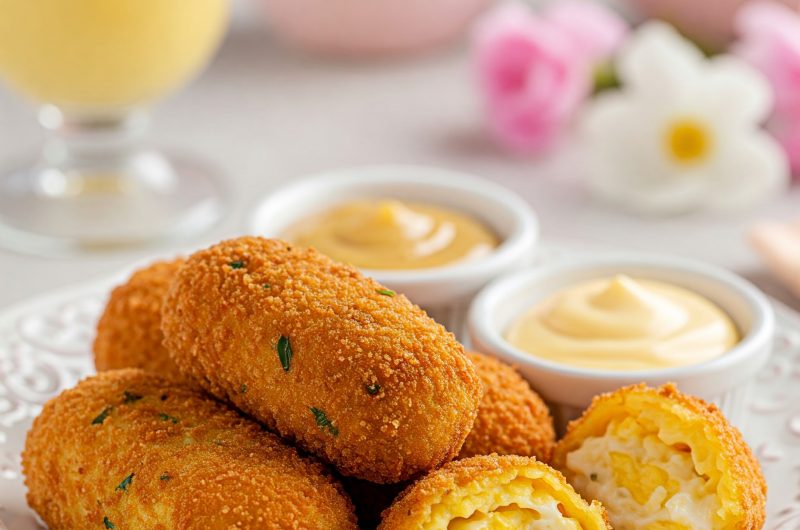 Air Fryer Deviled Egg Croquettes