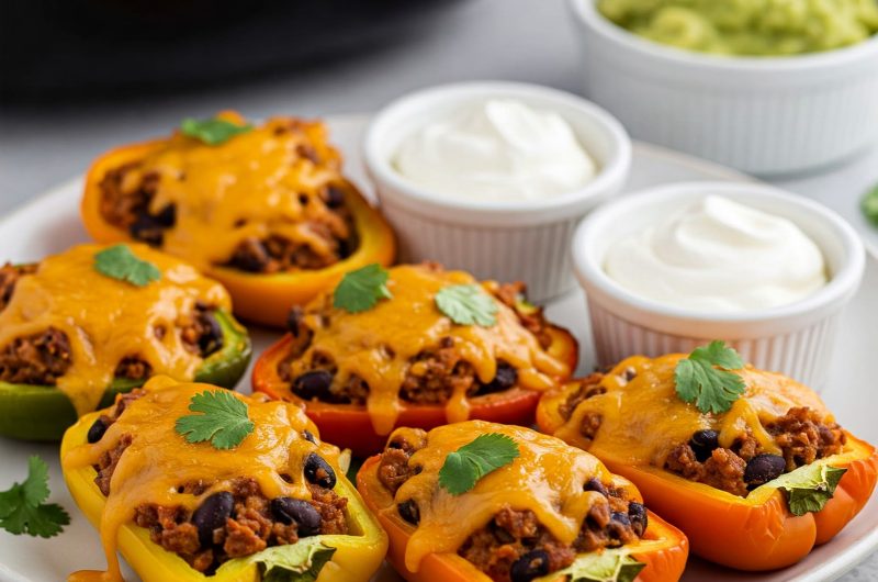 Air Fryer Gluten-Free Stuffed Mini Peppers