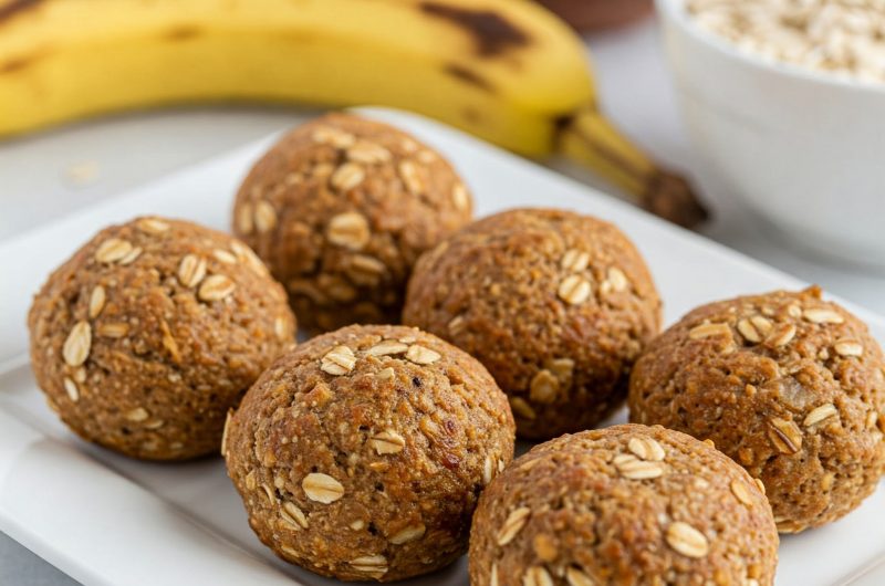 Air Fryer Banana Oat Breakfast Bites